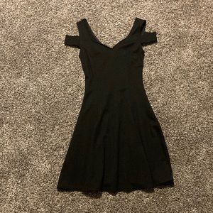Black off the shoulder dress
